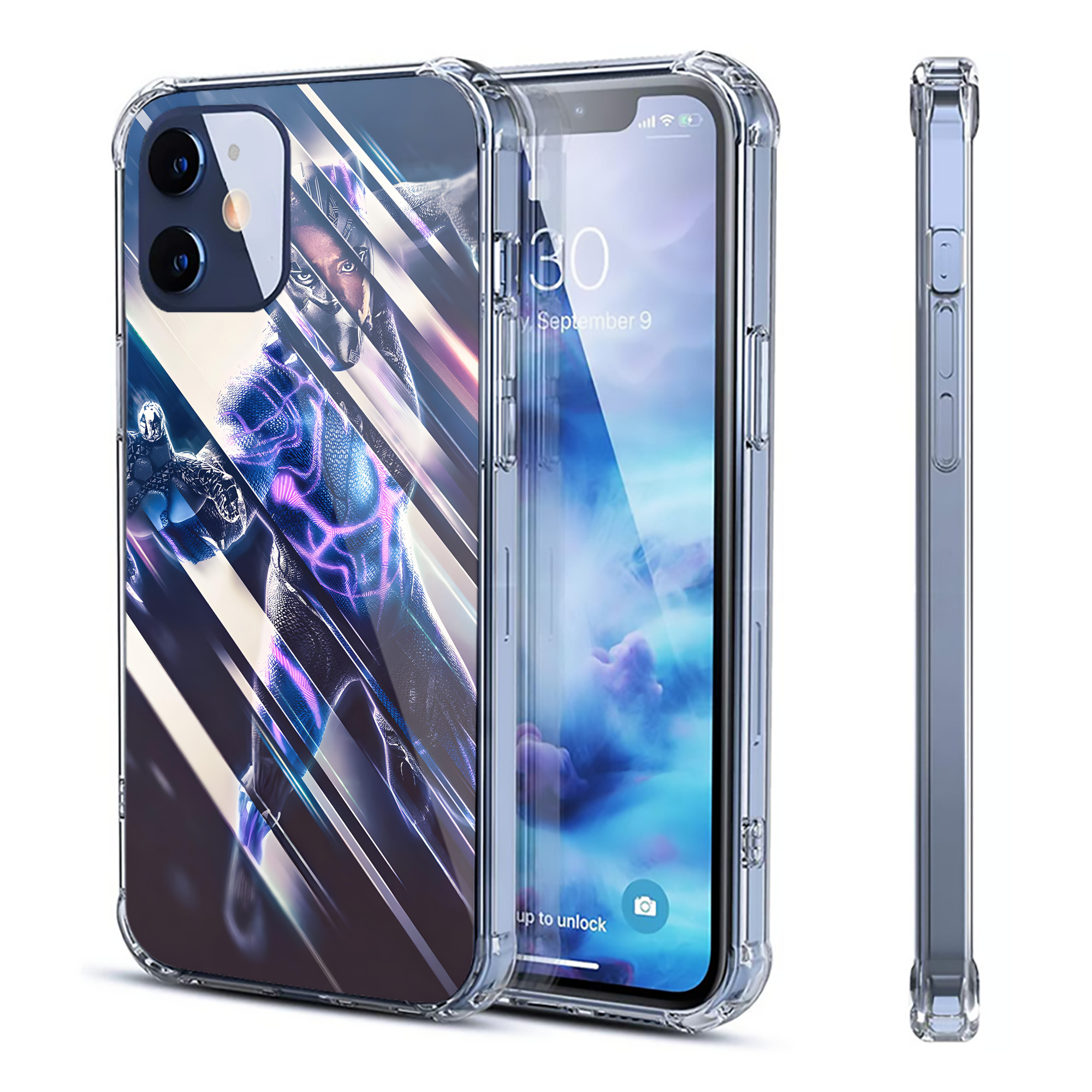 （画像用） アベンジャーズ The Avengers 【iPhone 12シリーズ対応】透明スマホケース（クリアソフトケース）